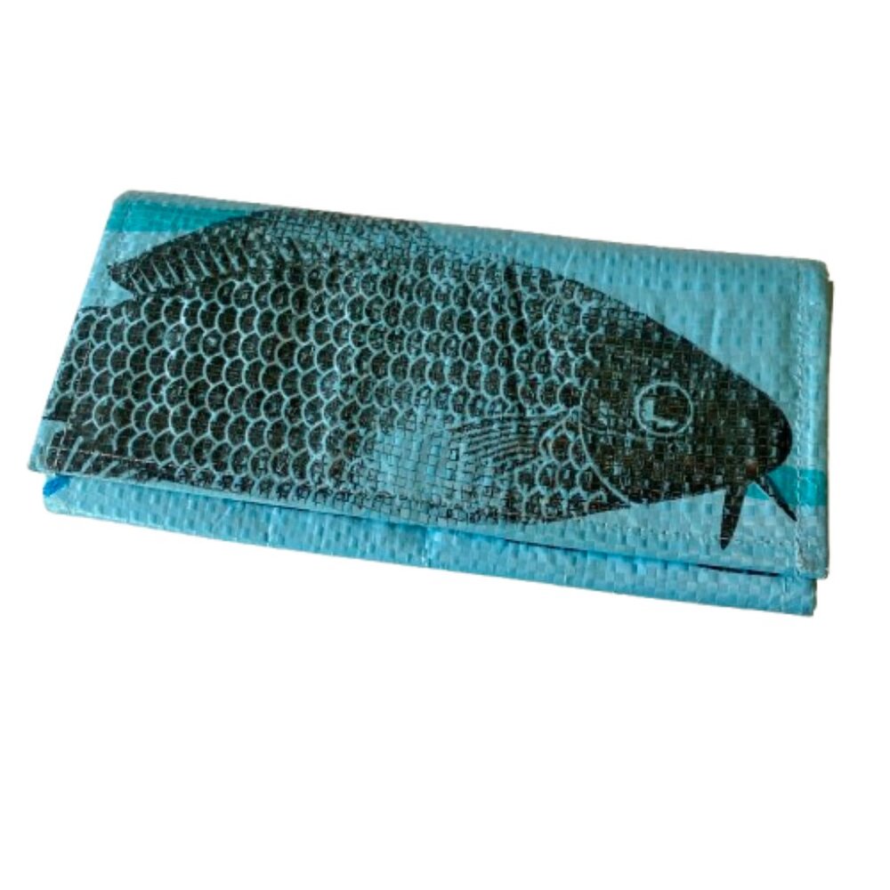 Torrain Wallet Recycled Rice Bag Vegan Made in Cambodia